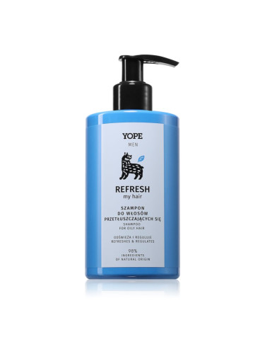 Yope Men Refresh My Hair шампоан за мазна коса за мъже 300 мл.