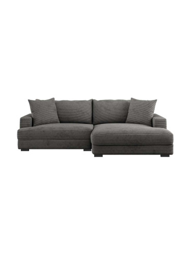 СИВА ХОЛНА ГАРНИТУРА ПЕЛЕ С ЛЯВ ПОДЛАКЪТНИК 265/180/83 СМ