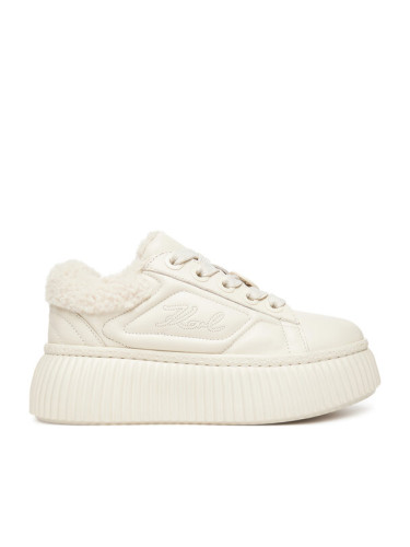 KARL LAGERFELD Сникърси Kreeper Lo KL42312A Екрю