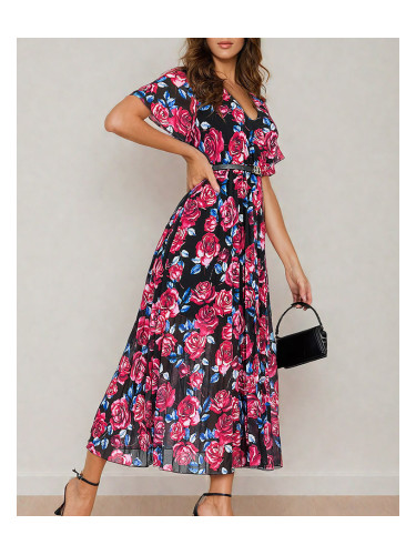 Resti Women's pleated floral midi dress