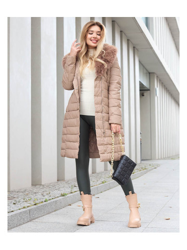 Resti Ladies' brown winter jacket - Clothing