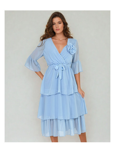 Resti Women's midi dress with ruffles