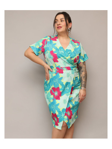 Resti Women's floral fabric dress PLUS SIZE