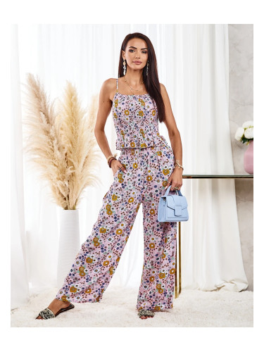 Resti Patterned women's set in pink