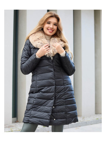 Resti Women's Black Winter Jacket - Clothing