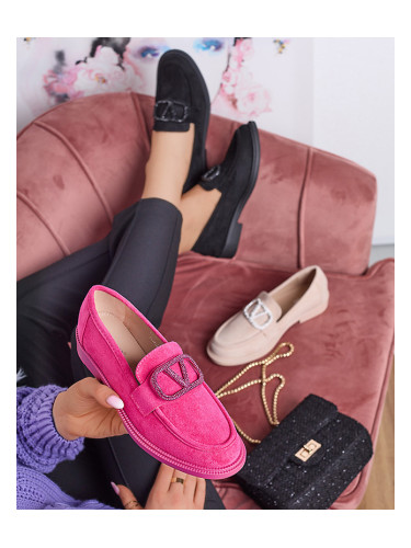 Resti Fuchsia women's moccasins with decoration Fogras- Footwear