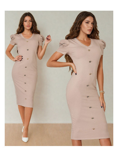 Resti Women's midi dress with decorative buttons