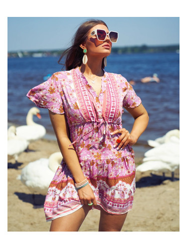 Resti Summer pink women's short dress