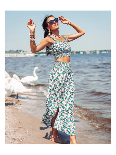 Resti Mint women's set with floral print