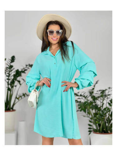 Resti Women's oversize dress with ruffle at sleeves