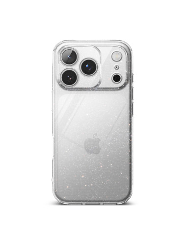 Силиконов кейс Shine 2 mm брокатен, За iPhone 17 Pro / 18 Pro, Прозрачен