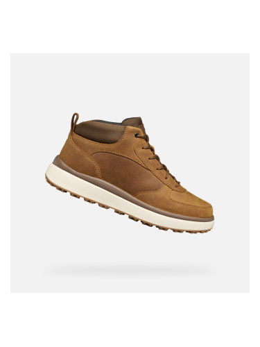 Light Brown Men's Ankle Boots Geox Granito + Grip - Men