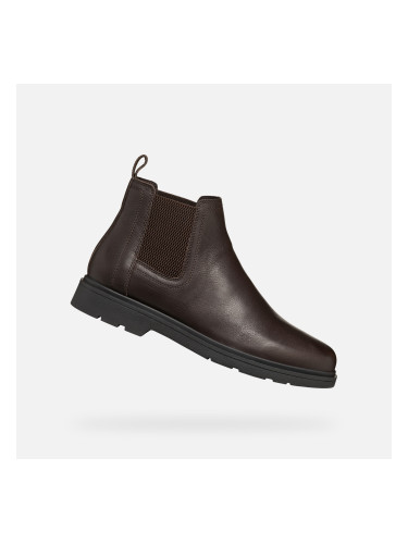 Dark brown men's ankle boots Geox Spherica EC1 - Men's