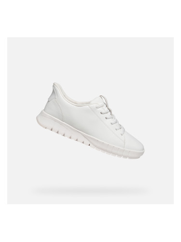 White women's sneakers Geox Flextride Plus - Women's