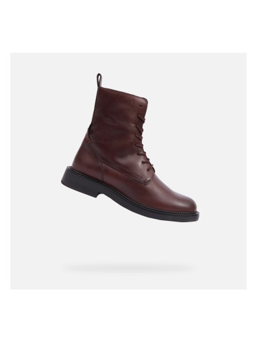 Burgundy women's ankle boots Geox Serilda - Women's
