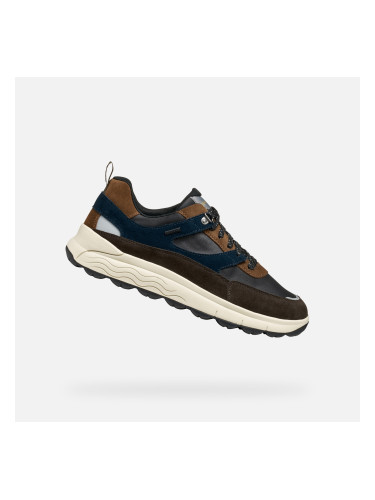 Dark brown men's sneakers Geox Spherica 4X4 B ABX - Men's