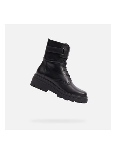 Black Women's Ankle Boots Geox Felleny - Ladies