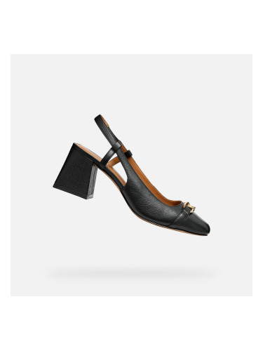 Black women's heeled shoes Geox Coronilla - Women's