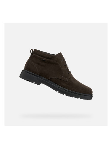 Dark brown men's ankle boots Geox Spherica EC1 B ABX - Men