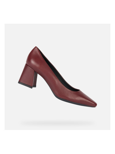 Burgundy women's pumps Geox Giselda - Women's