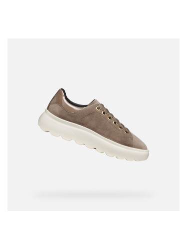 Beige women's sneakers Geox Spherca EC4.1 - Women's