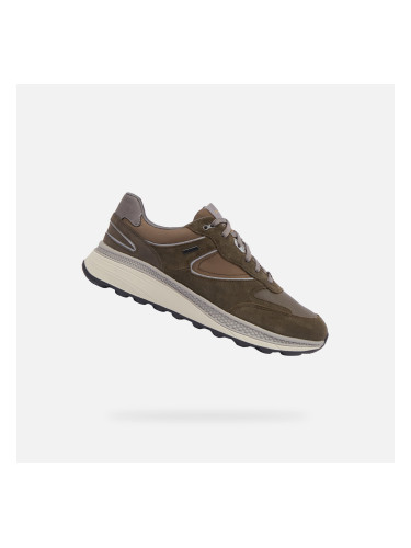 Khaki men's sneakers Geox Spherica Actif X1 - Men's