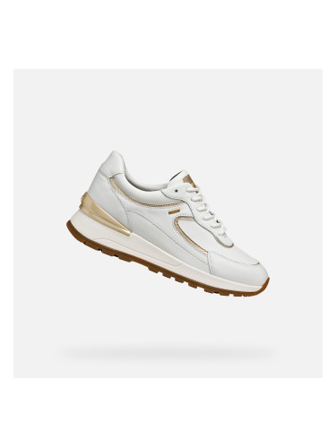 White women's sneakers Geox Desya ABX - Women's