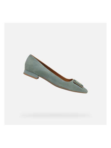 Light green women's ballet flats Geox Charyssa - Women's