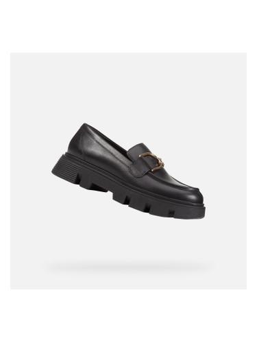 Black women's moccasins Geox Vilde - Women's