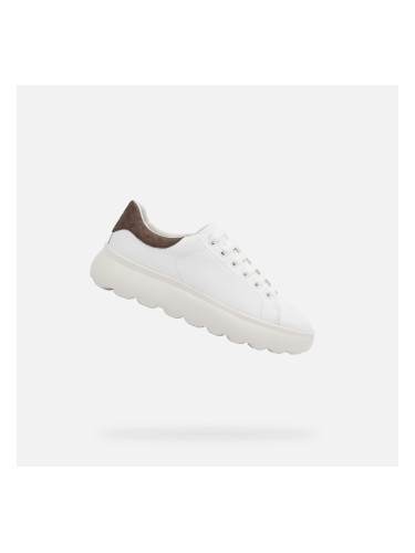 White women's sneakers Geox Spherica EC4.1 - Women's