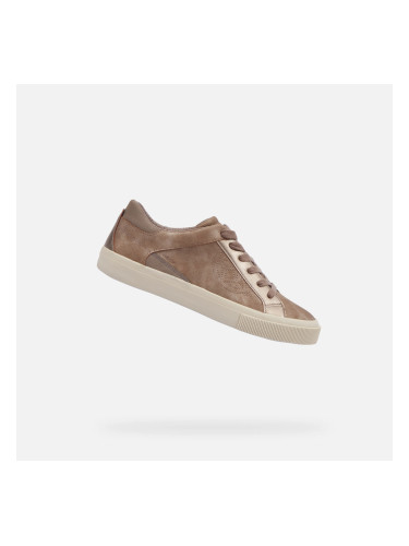 Brown women's sneakers Geox Emmeleny - Women's