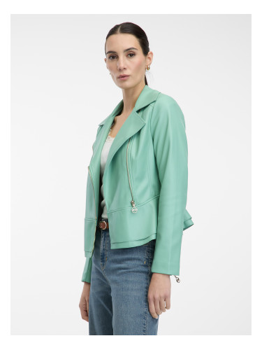 Light green women's faux leather jacket ORSAY - Women's