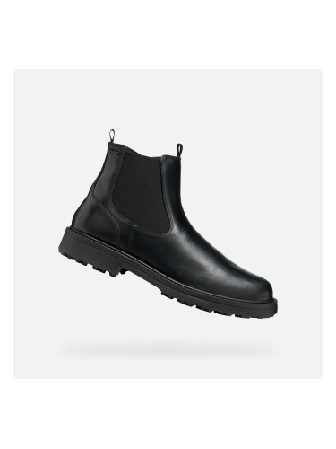 Black men's ankle boots Geox Lagorai + Grip A - Men's