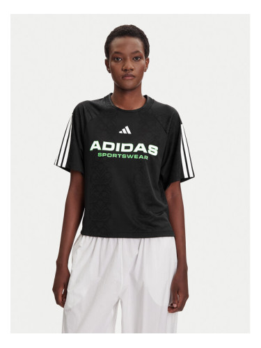 adidas Тишърт Tiro x Common Goal Jacquard JL9212 Черен Loose Fit