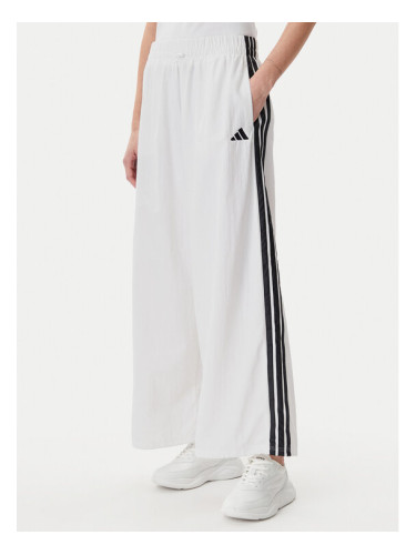 adidas Долнище анцуг Essentials 3-Stripes JE1307 Бял Loose Fit