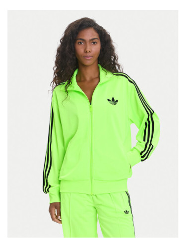 adidas Суитшърт adicolor Classic Firebird JX7859 Зелен Loose Fit