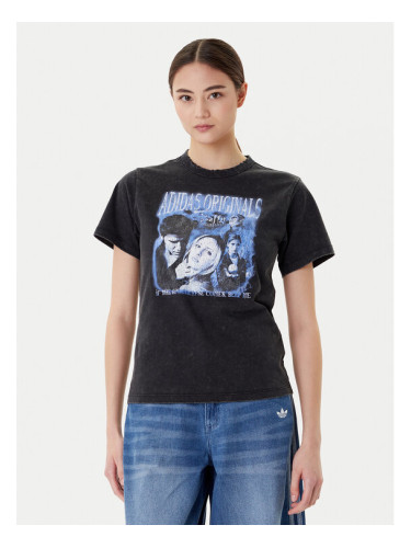 adidas Тишърт 20th Century Fox Disney JX1278 Черен Regular Fit