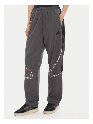 adidas Долнище анцуг Teamgeist adicolor JW5870 Сив Loose Fit