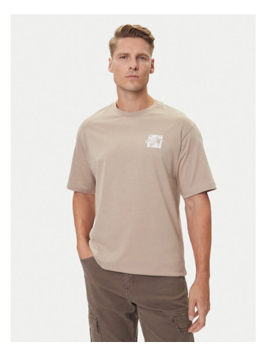 The North Face Тишърт Connect NF0A8E3Y Бежов Relaxed Fit