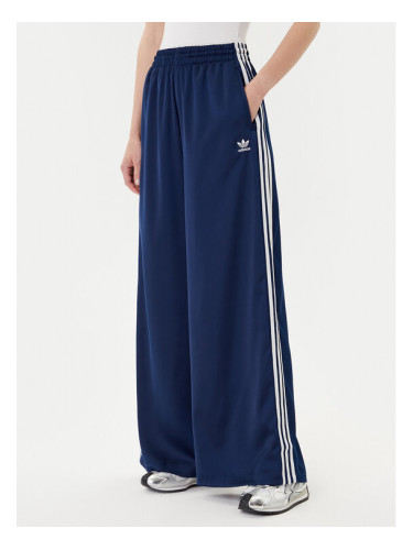 adidas Долнище анцуг adicolor Satin JD0881 Тъмносин Wide Leg