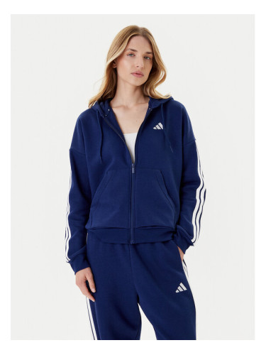 adidas Суитшърт Essentials 3-Stripes JY3083 Син Regular Fit