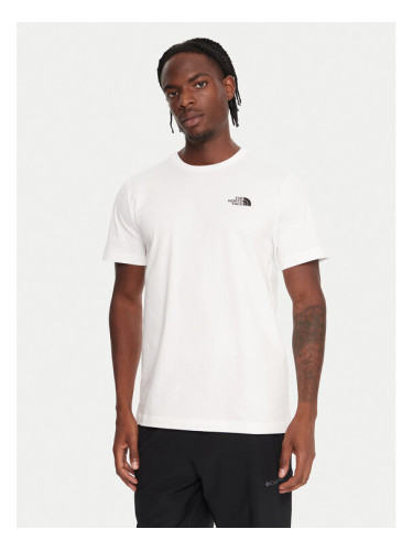 The North Face Тишърт Half Dome Photo NF0A8EE9 Бял Regular Fit