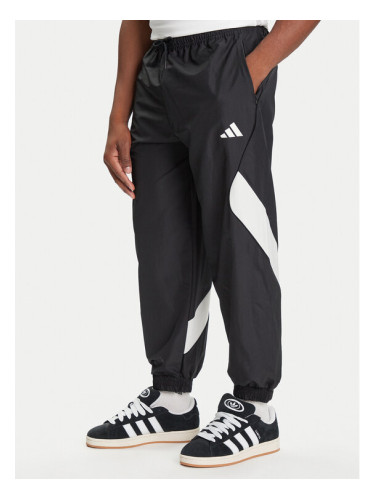 adidas Долнище анцуг Stadium JN1830 Черен Loose Fit