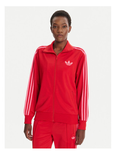 adidas Суитшърт adicolor Classic Firebird JW3665 Червен Loose Fit