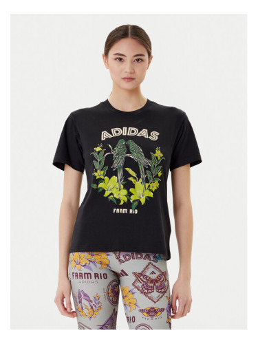 adidas Тишърт FARM Graphic JV8609 Черен