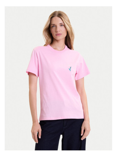 adidas Тишърт House of Tiro Graphic JV8524 Розов Regular Fit