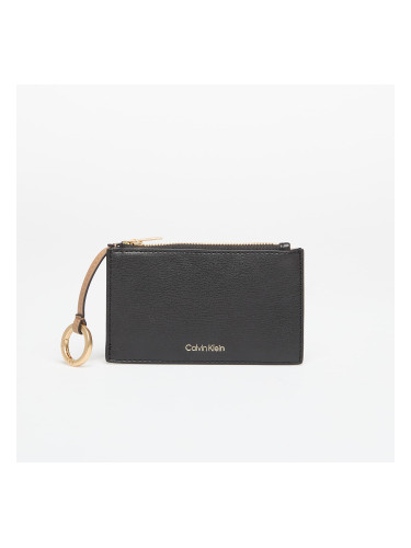 Портфейл Calvin Klein Foil Logo Top Zip Cardcase Black Universal