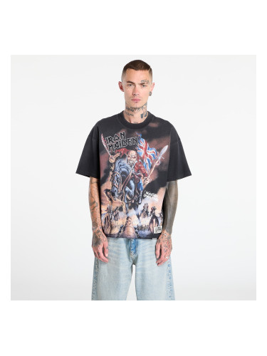 Тениска REPRESENT x Iron Maiden Steed T-Shirt Stained Black L