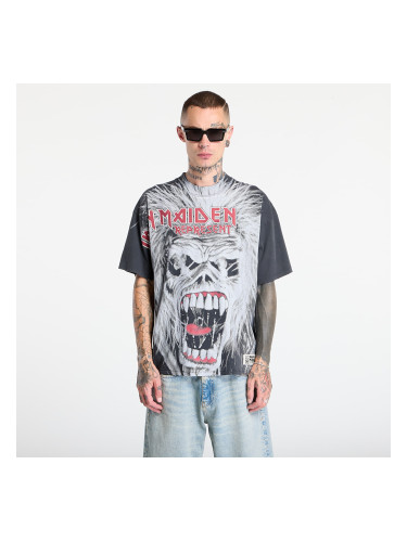 Тениска REPRESENT x Iron Maiden British Metal T-Shirt Stained Black L