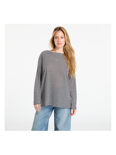 Тениска AllSaints Rita Relaxed Fit Striped T-Shirt Chalk/ Ink M